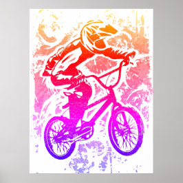 Poster De Bmx Retroativo - Impressão De Bike Bmx V
