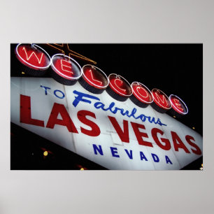 Poster Dê boas-vindas a Las Vegas fabuloso Nevada ao