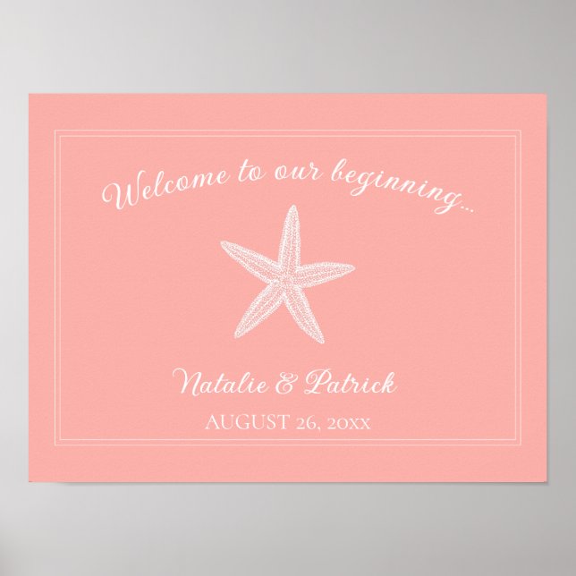 Poster de Boas-vindas ao Casal Starfish (Frente)