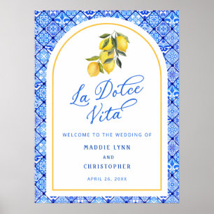 Poster de Boas-vindas ao Casamento da Bacia Medite