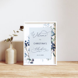 Poster de Boas-vindas ao Chá de fraldas Berry Swee