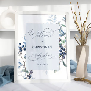 Poster de Boas-vindas ao Chá de fraldas Berry Swee
