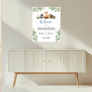 Poster de Boas-Vindas ao Chá de fraldas de Animai