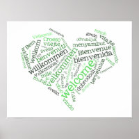 Poster de Boas-vindas ao Coração (muitos idiomas)