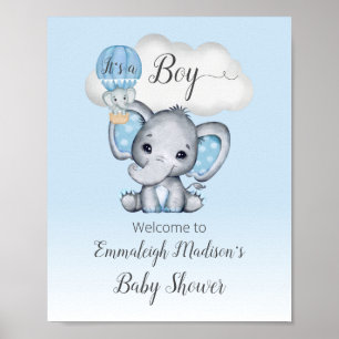 Poster de Boas-vindas ao Elefante Hot Air Balloon 