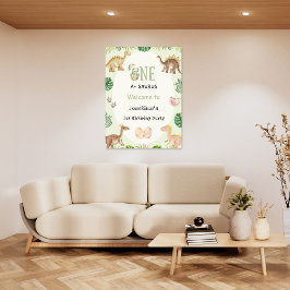 Poster de Boas-vindas ao primeiro aniversario Dino