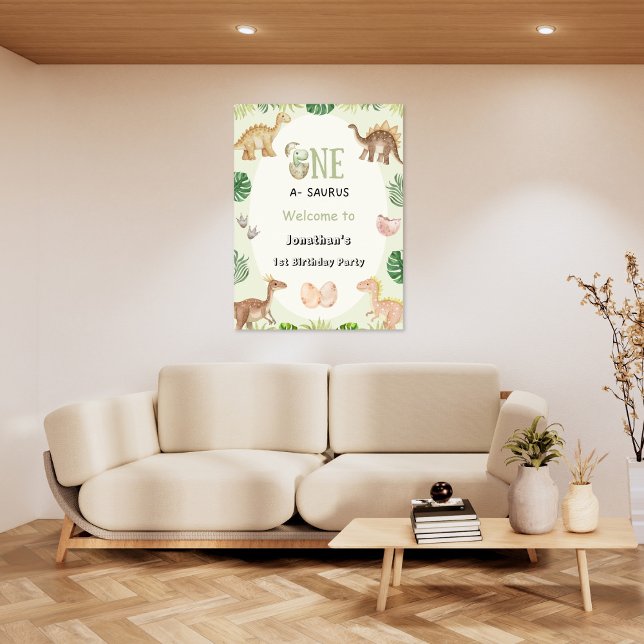 Poster de Boas-vindas ao primeiro aniversario Dino (Criador carregado)