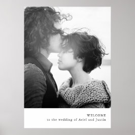 Poster de Boas-vindas ao Tema de Foto Simples