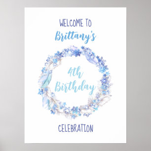 Poster de Boas-vindas de Aniversário Congelado