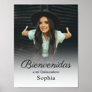 Poster de Boas-vindas de Quinceanera Personalizada