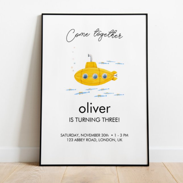 Poster de Boas-vindas do Aniversário de criança Su (Criador carregado)