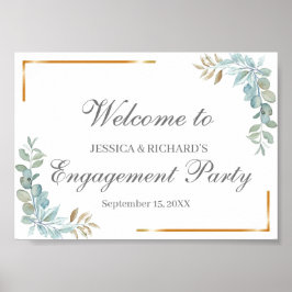 Poster de boas-vindas do Noivado