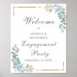 Poster de boas-vindas do Noivado