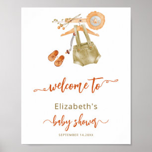 Poster de Boho Chá de fraldas