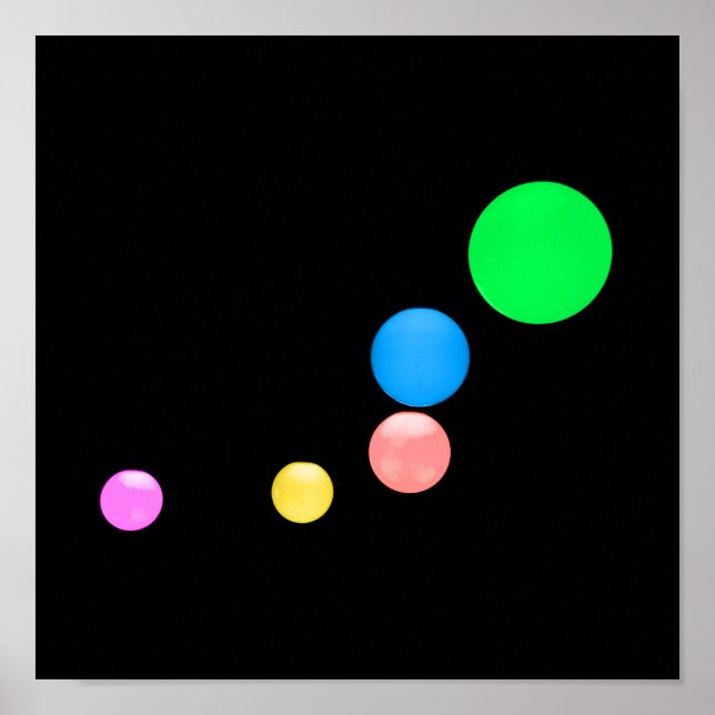 Poster de Bolas Coloridas (Frente)
