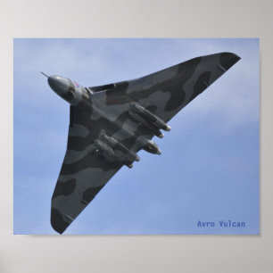 Poster de bombardeiro Avro Vulcan