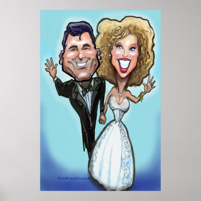 Poster De Bonecas De Bolo De Casamento (Frente)