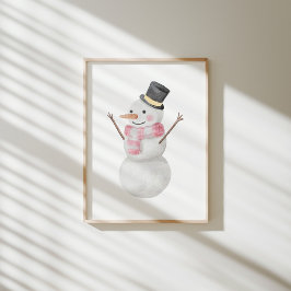 Poster de boneco de neve
