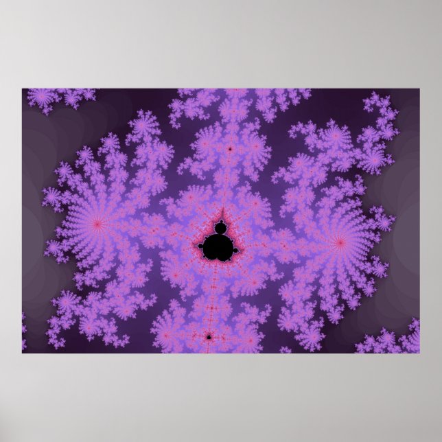 Poster de bordas rosa (Frente)