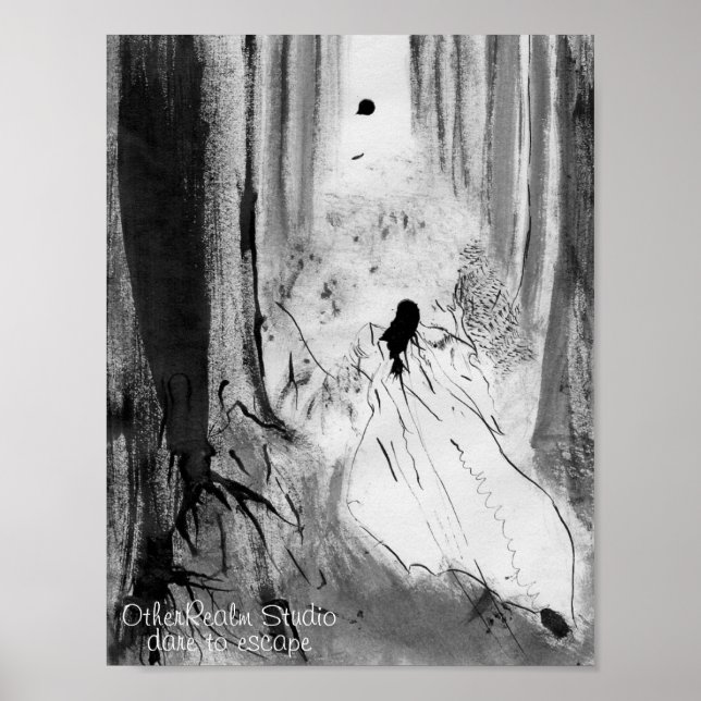 Poster de Branca de Neve Gótica (Frente)