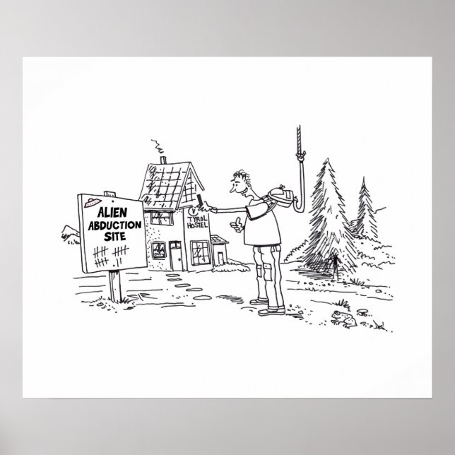 poster de brilho do local de rapto de alienígenas (Frente)