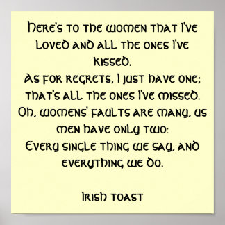Poster de brinde irlandês
