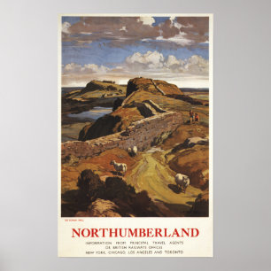 Poster de British Rail da parede e dos carneiros
