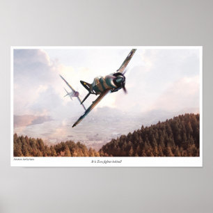 Poster de "búfalo da arte da aviação Brewster "