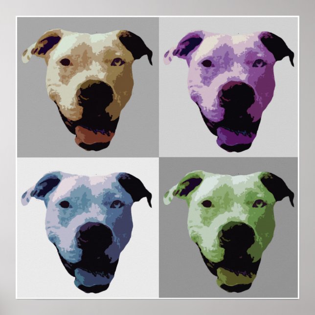 Poster de buldogue americano (Frente)