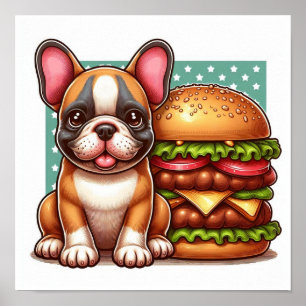 Poster de Buldogue Francês