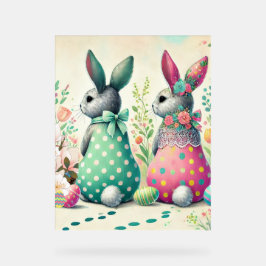 Poster de Bunnies e Charme Festivo