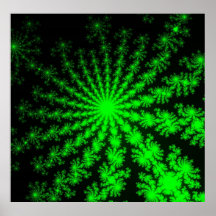 Poster de Burst Fractal de Alienígena Personalizad