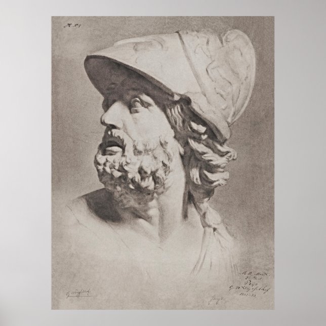 Poster de Cabeça Epic Roman Helmet - Design Eterno (Frente)