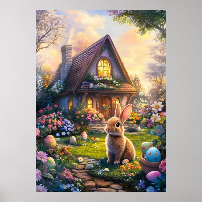 Poster de Caça de Ovo de Páscoa (Frente)