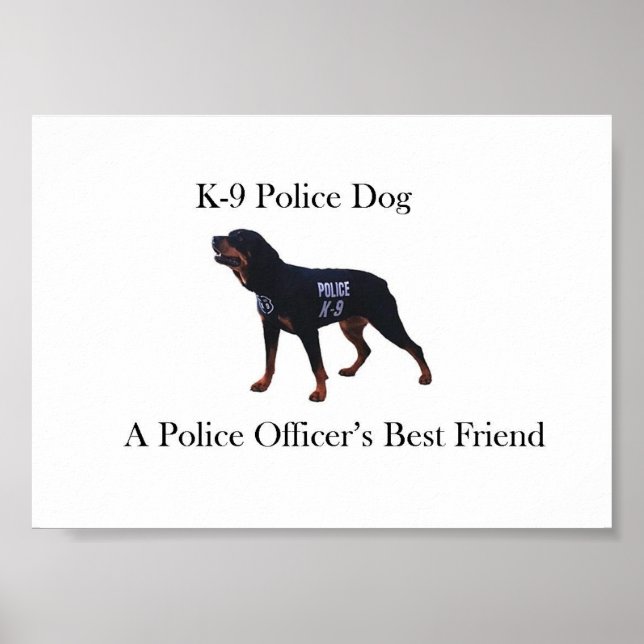 Poster de Cachorro da Polícia do K-9 (Frente)