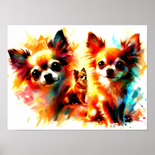 Poster de Cachorro de Aquarela