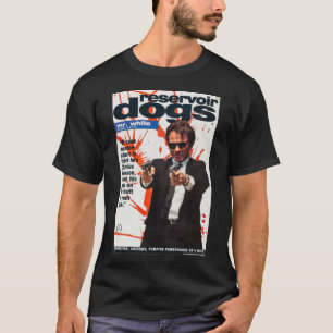 Poster de Cães Reservatórios - Camisa T Premium Br
