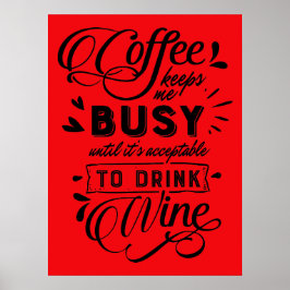Poster De Café E Vinho