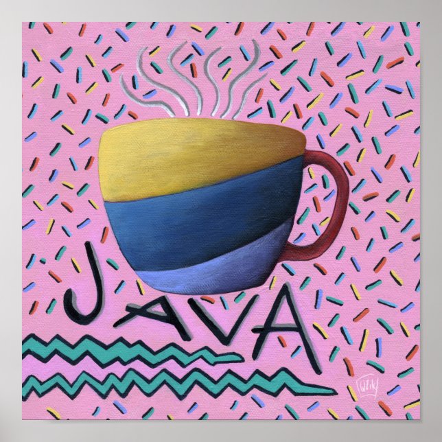 Poster de café Java (Frente)