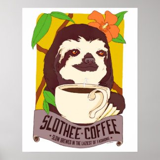Poster de café moreno