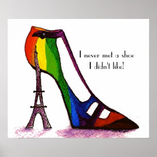 Poster de Calçado de torre Eiffel