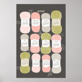 poster de Calendário 2026 Brown