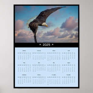 poster de Calendário da Parede da Águia Balda 2025