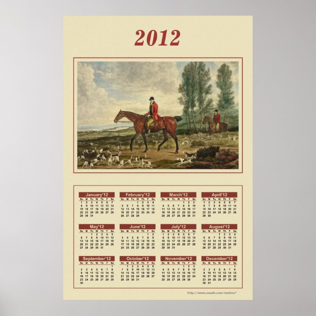 poster de Calendário de 2012 (Frente)