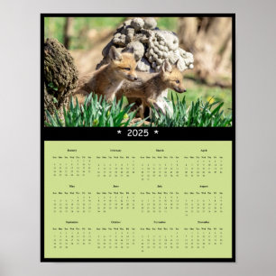 poster de Calendário de Muros dos Kits Red Fox 202