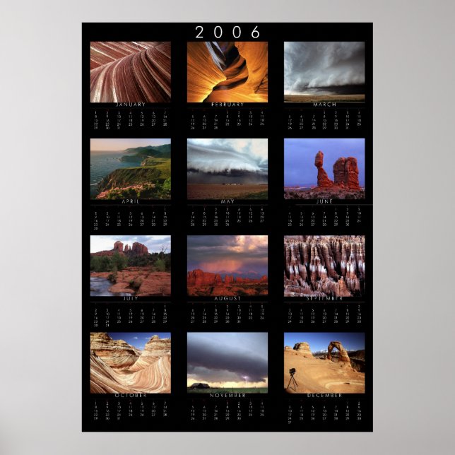 poster de Calendário de Paisagem 2006 (Frente)