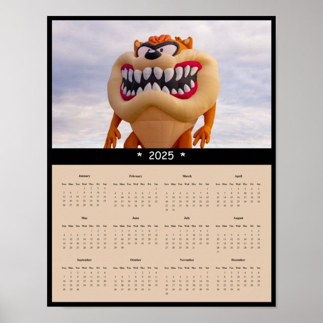 poster de Calendário de Parede de Balões de Ar Que (Frente)