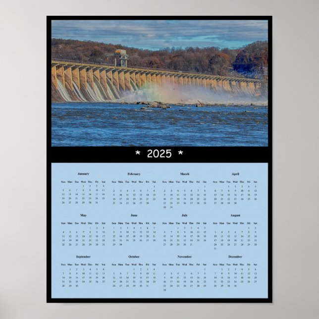 poster de Calendário de Parede de Conowingo Dam 20 (Frente)