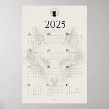 poster de Calendário do Esquema do Wolf 2025 | "Mo