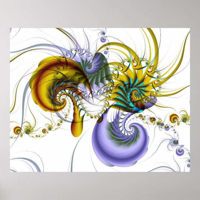 Poster de camarão cromático (Frente)